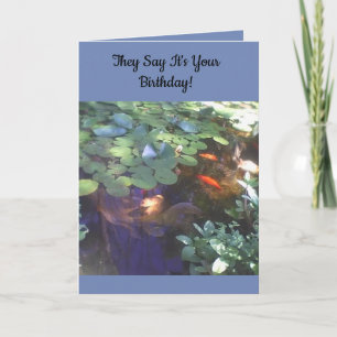 Koi Birthday Card Karte