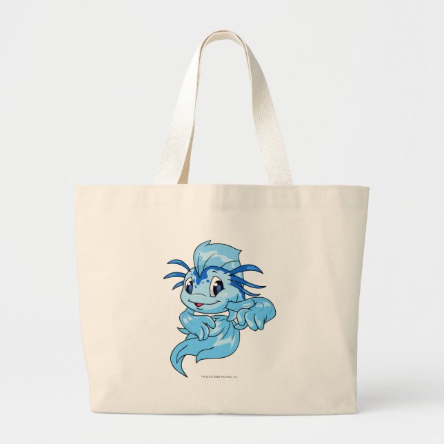 Koi Blau Jumbo Stoffbeutel (Vorne)
