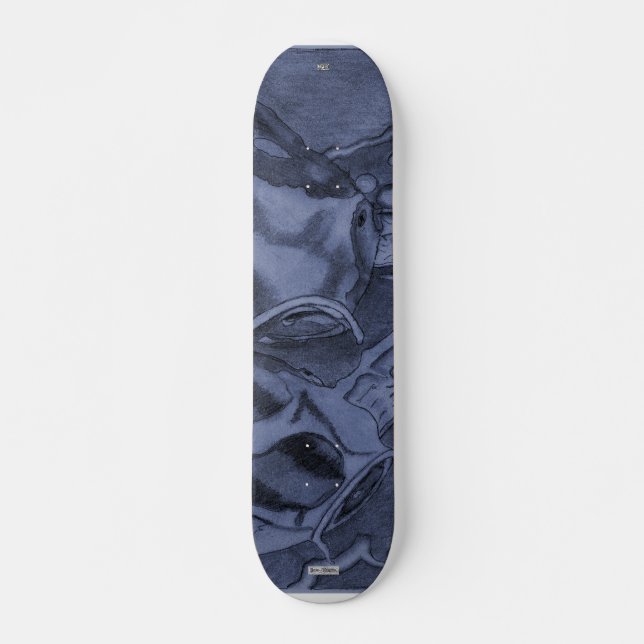 Koi (blau) skateboard (Vorne)