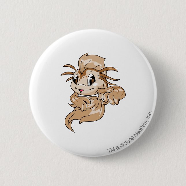 Koi Brown Button (Vorderseite)