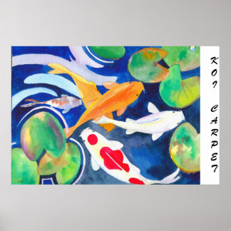 Koi carp et poster