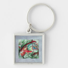 Koi Carp Fish Malerei Schlüsselanhänger