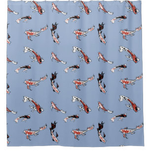 Koi Carp Fish Muster Duschvorhang