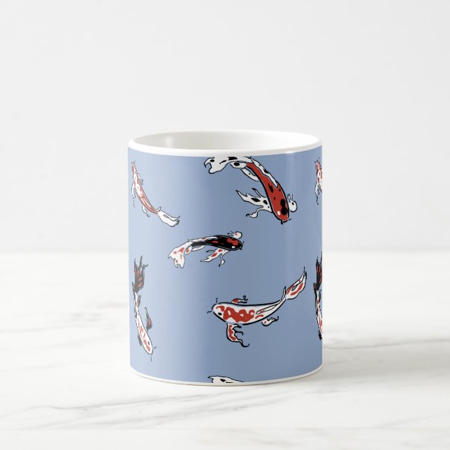 Koi Carp Fish Muster Kaffeetasse (Mittel)