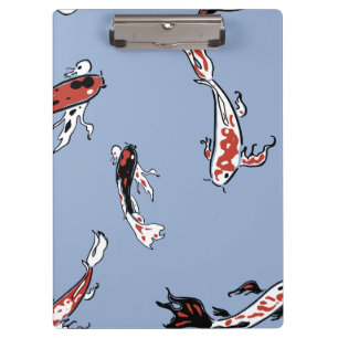 Koi Carp Fish Muster Klemmbrett
