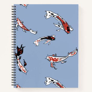 Koi Carp Fish Muster Notizbuch
