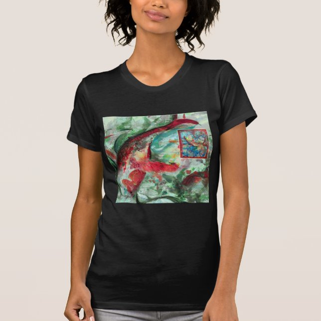 Koi Carp Fish Painting T-Shirt (Vorderseite)