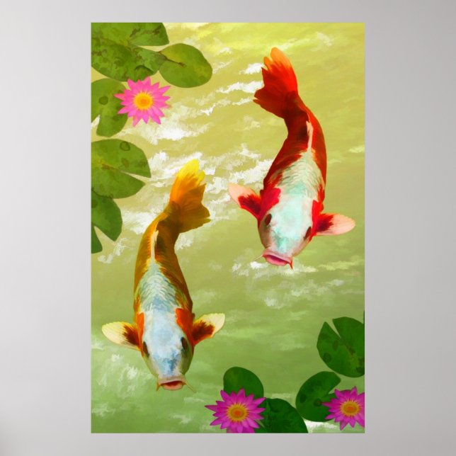 Koi Carp Fish Poster (Vorne)