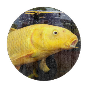 Koi Carp Glass Chopping Board Schneidebrett