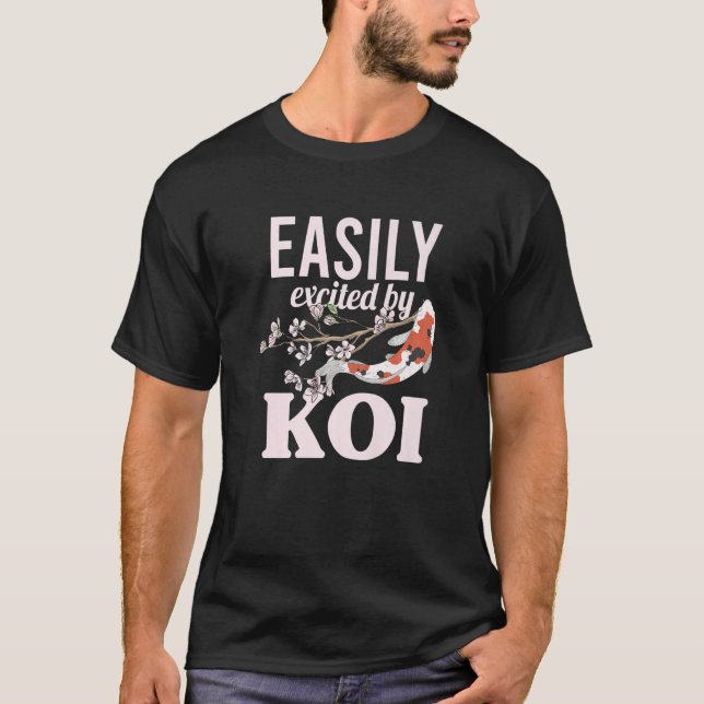 Koi Carp Nishikigoi Fisch leicht aufgeregt B T-Shirt (Vorderseite)