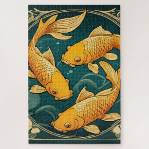 Koi Carp Print 1014 Stück Jigsaw Puzzle