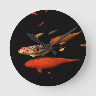 Koi Carp Runde Wanduhr