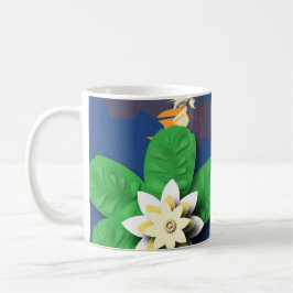 Koi Carp und Lotus Blume Kaffeetasse
