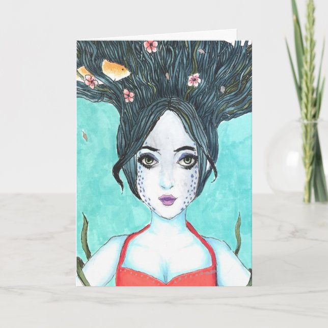 Koi Copic Art Card Karte (Vorderseite)