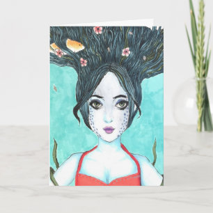 Koi Copic Art Card Karte