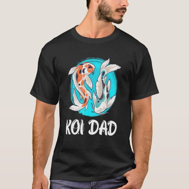 Koi Dad Koi Teich Fischteich 1 T-Shirt (Vorderseite)