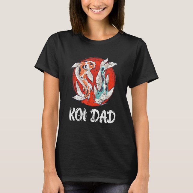 Koi Dad Koi Teich Fischteich 2 T-Shirt (Vorderseite)