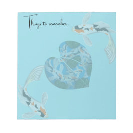 koi Dinge zu erinnern Notizblock