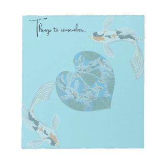 koi Dinge zu erinnern Notizblock