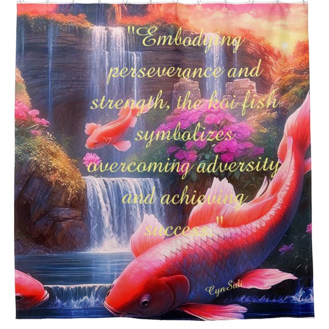 Koi Duschvorhang (Vorderseite)