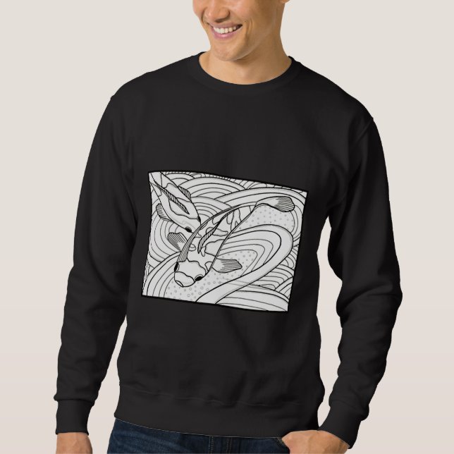 Koi Fisch 324 Sweatshirt (Vorderseite)