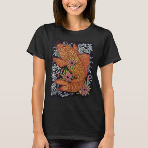 Koi-Fisch-Acrylgemälde T-Shirt