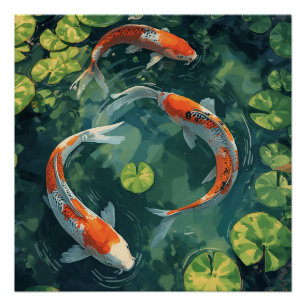 KOI FISCH ANIMALS POSTER
