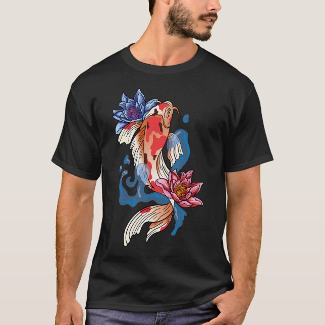 Koi-Fisch asiatisch T-Shirt (Vorderseite)