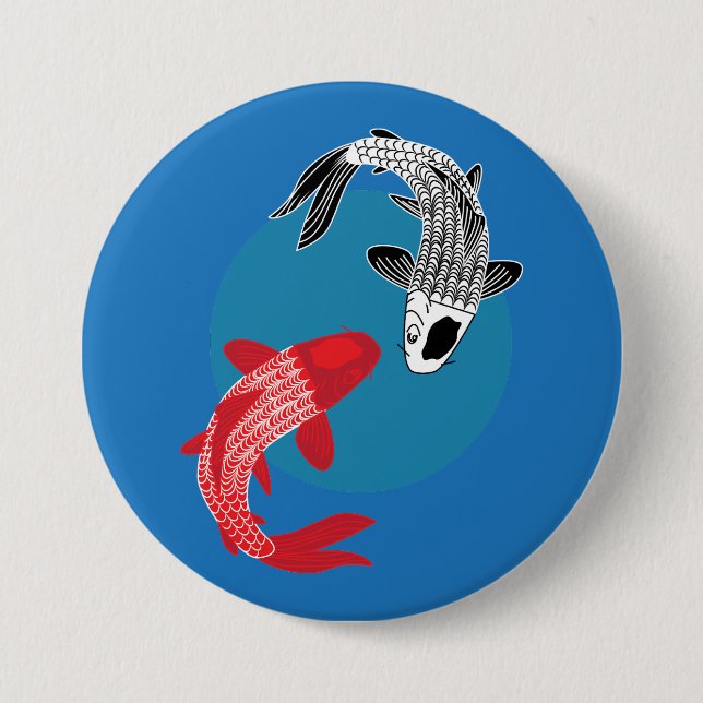 Koi-Fisch Button (Vorderseite)
