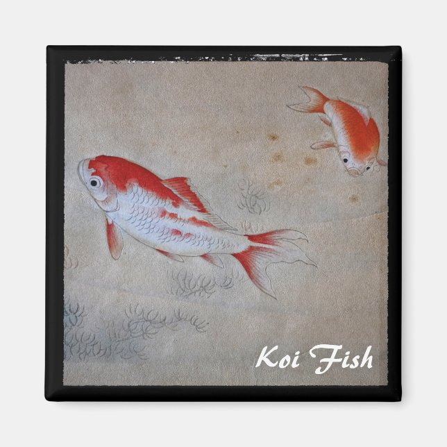 Koi Fisch, China Antique Art (Magnet) Magnet (Vorne)