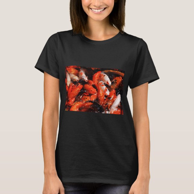 Koi-Fisch-Druck T-Shirt (Vorderseite)