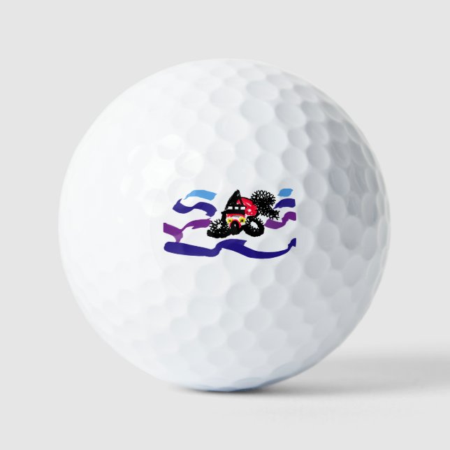 Koi-Fisch Freude  Golfball (Vorderseite)