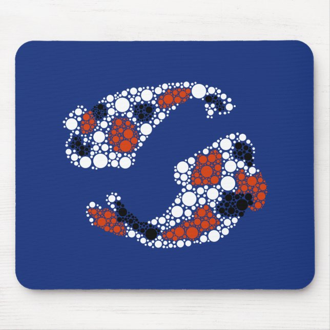Koi Fisch in Dosen Mousepad (Vorne)