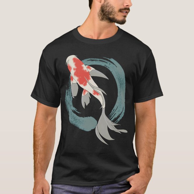 Koi-Fisch in TAO T-Shirt (Vorderseite)