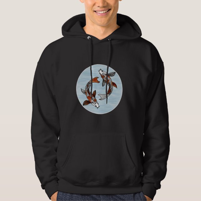Koi Fisch in Wasser Hoodie (Vorderseite)