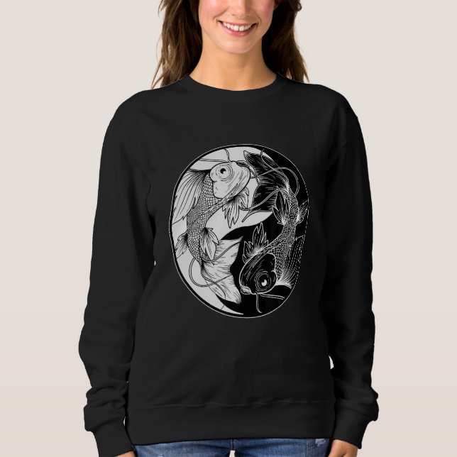Koi Fisch Japanischer Carp Nishikigoi Züchter Japa Sweatshirt (Vorderseite)