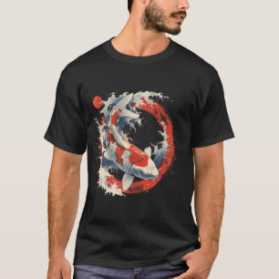 Koi-Fisch Japanischer Koi-Karpfenfisch Nishikigoi- T-Shirt