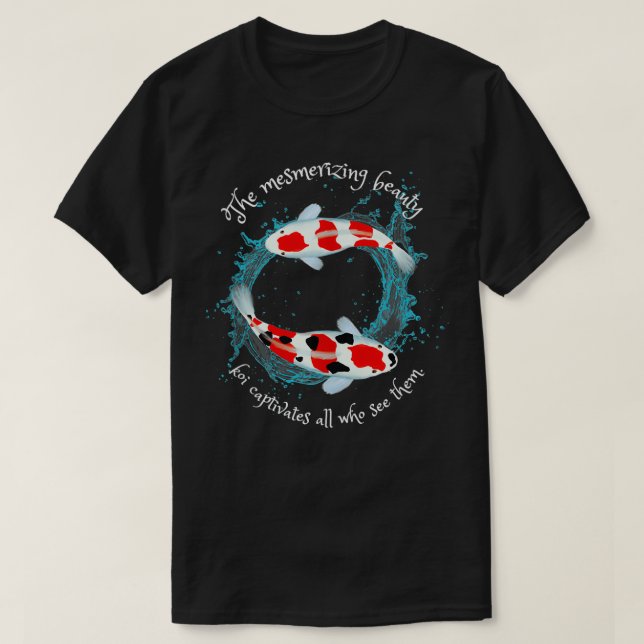 Koi Fisch Japanischer Koi Zierfisch Farbenfroh T-Shirt (Design vorne)