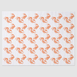Koi-Fisch Karp #4 DIY-Farben Orange Seidenpapier