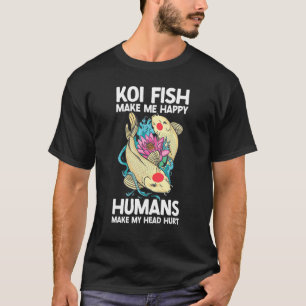 Koi Fisch Karpfen Nishikigoi Fisch Kirschblüte Jap T-Shirt