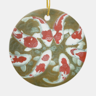 KOI FISCH KERAMIK ORNAMENT