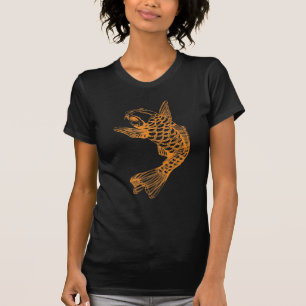 Koi Fisch-Kontur T-Shirt