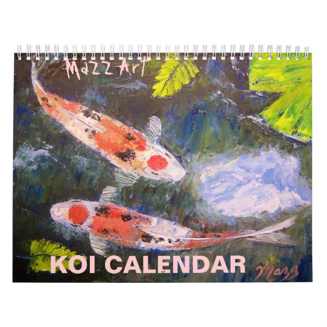 Koi Fisch-Kunst-Kalender Kalender (Titelbild)