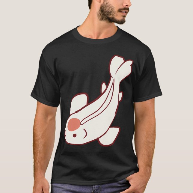 Koi-Fisch-Kunst T-Shirt (Vorderseite)
