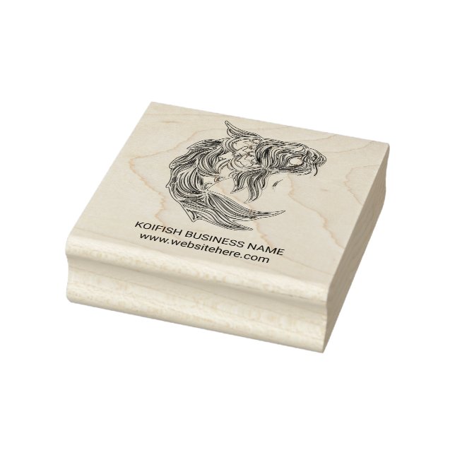Koi-Fisch-Mandala Gummistempel (Stempel)
