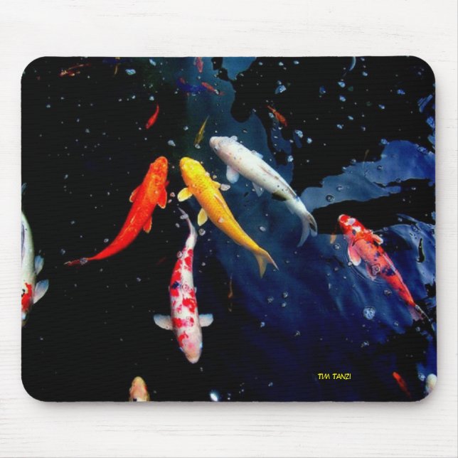 Koi Fisch-Mausunterlage Mousepad (Vorne)