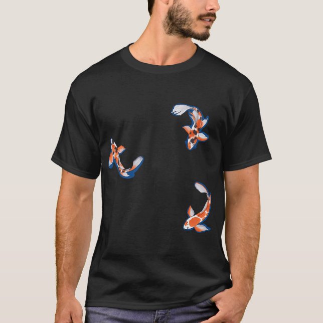 Koi-Fisch mit Schatten T-Shirt (Vorderseite)