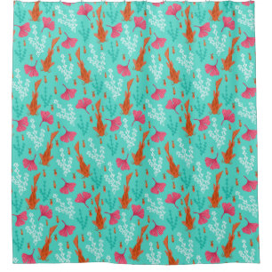 Koi Fisch Muster Duschvorhang