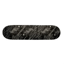 Koi Fisch-Muster Skateboard