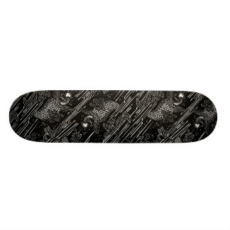 Koi Fisch-Muster Skateboard